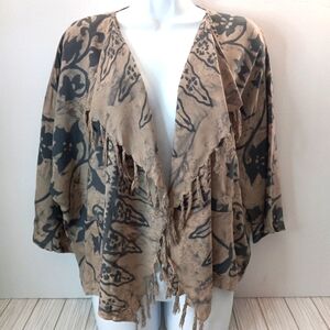 Wild Woman Boho Tie-dye Oversized Lagenlook Kimono Cardigan